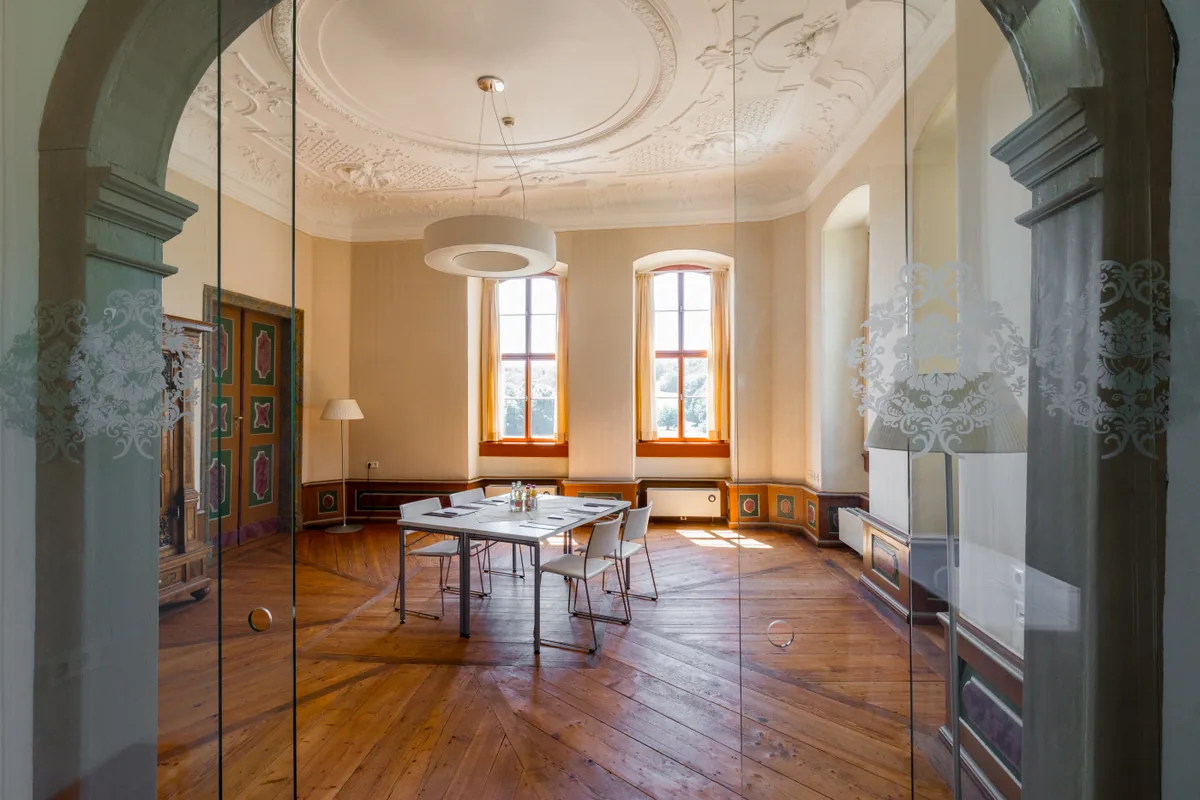 Salon Sophie im Neuen Schloss Ettersburg, unser Seminarraum
